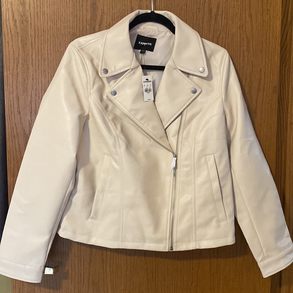โจHPโจNWT Express Faux Leather Moto Jacket - Picture 5 of 16